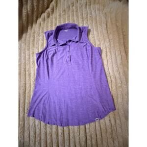 Women’s Duluth Trading & Co Polo Tank Top Purple Size Medium